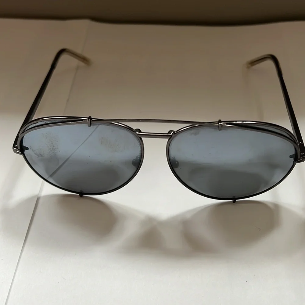 Diff Men’s Aviator Chrome Dark Silver Eyewear Sunglasses
